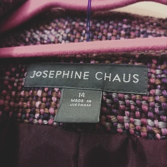 Josephine Chaus NWT Purple Tweed Jacket - Picture 2 of 8